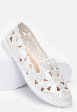 Białe Balerinki Acanophe