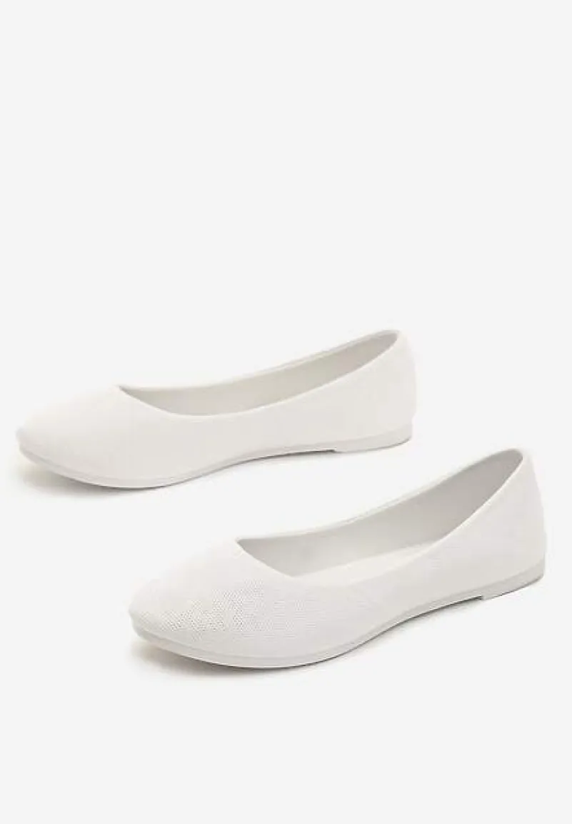 Białe Balerinki Gibbs