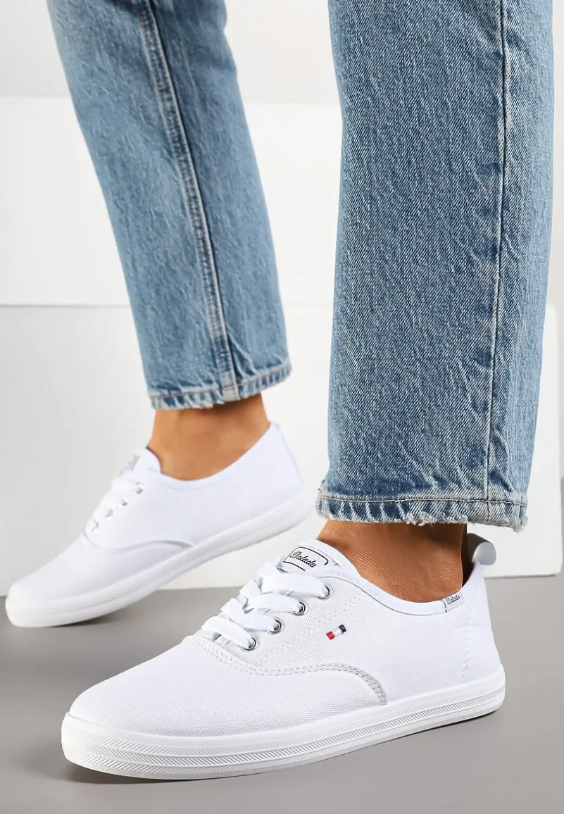 Białe Basicowe Tenisówki Vices Hallriva