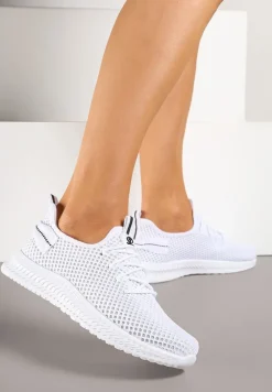 Białe Elastyczne Buty Sportowe Sneakersy Nuriane