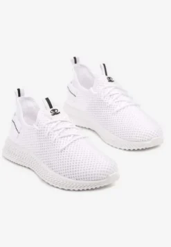 Białe Elastyczne Buty Sportowe Sneakersy Nuriane