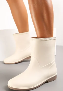 Białe Gumowe Kalosze do Łydki Pirena