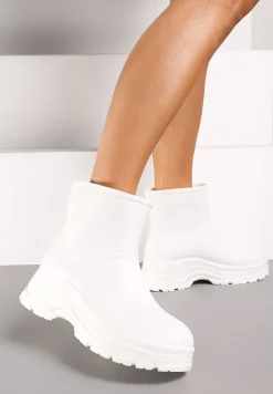 Białe Kalosze na Grubej Podeszwie Eristhena