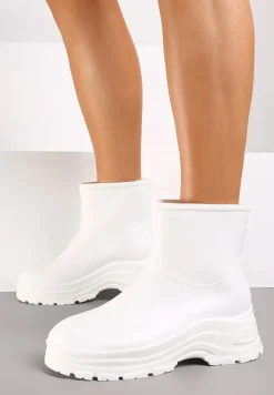 Białe Kalosze na Grubej Podeszwie Eristhena