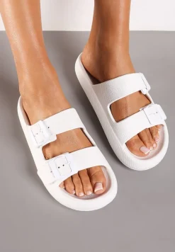 Białe Klapki Phoebaste