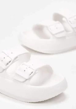 Białe Klapki Phoebaste