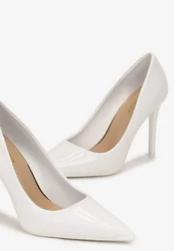 Białe Klasyczne Szpilki ze Szpiczastym Noskiem Rtivime