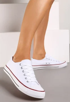 Białe Klasyczne Trampki z Niską Cholewką Darling Tyrel