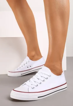 Białe Klasyczne Trampki z Niską Cholewką Darling Tyrel