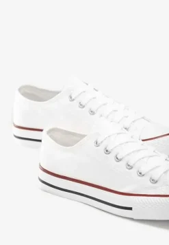 Białe Klasyczne Trampki z Niską Cholewką Darling Tyrel