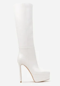 Białe Kozaki przed Kolano na Platformie i Szpilce Hezoppe