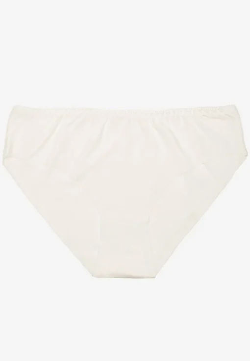 Białe Majtki Figi z Bezszwowym Wykończeniem Sonarila