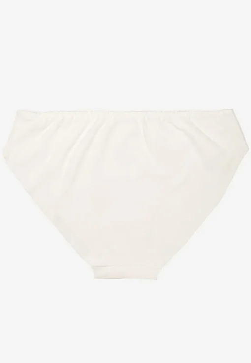 Białe Majtki Figi z Bezszwowym Wykończeniem Sonarila