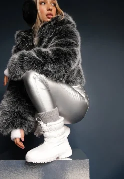 Białe Śniegowce Pikowane Krit