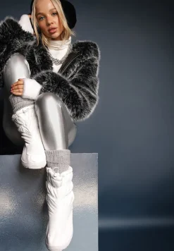 Białe Śniegowce Pikowane Krit