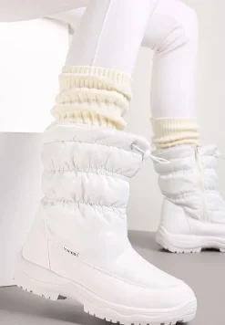 Białe Śniegowce Pikowane Krit