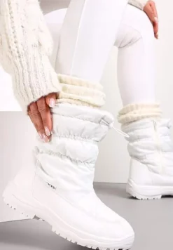 Białe Śniegowce Pikowane Krit