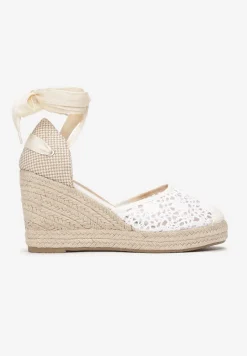 Białe Sandały Jennileh