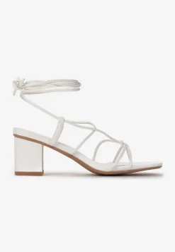 Białe Sandały Rhodike