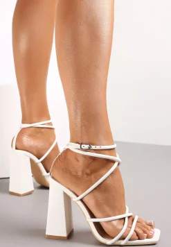 Białe Sandały Thelxiereino