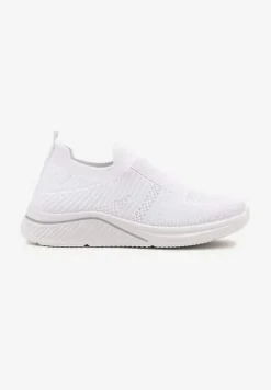 Białe Siateczkowe Buty Sportowe Sneakersy o Wsuwanym Fasonie Niltewi