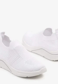 Białe Siateczkowe Buty Sportowe Sneakersy o Wsuwanym Fasonie Niltewi