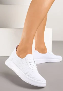 Białe Siateczkowe Buty Sportowe Sneakersy Eravessa