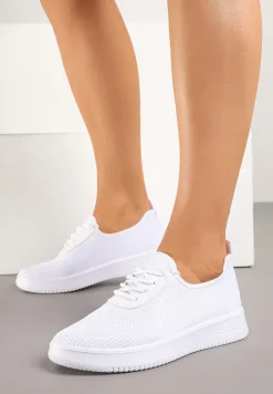 Białe Siateczkowe Buty Sportowe Sneakersy Eravessa