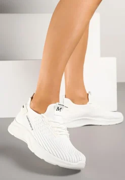 Białe Siateczkowe Buty Sportowe Sneakersy Ulinoria