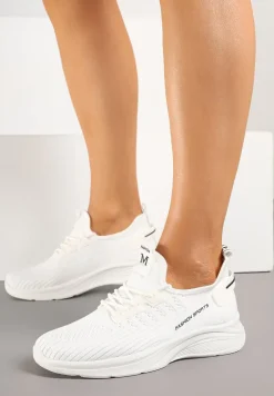 Białe Siateczkowe Buty Sportowe Sneakersy Ulinoria