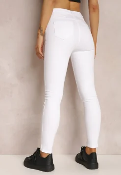 Białe Spodnie Skinny Winvienne