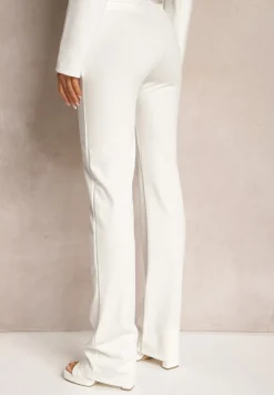 Białe Spodnie Szerokie Tanora