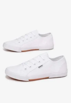 Białe Tenisówki Zdobione Przeszyciami Rhaerose