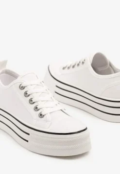 Białe Trampki na Grubej Podeszwie Lurivanna