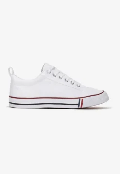 Białe Trampki przed Kostkę Sznurowane Islatia