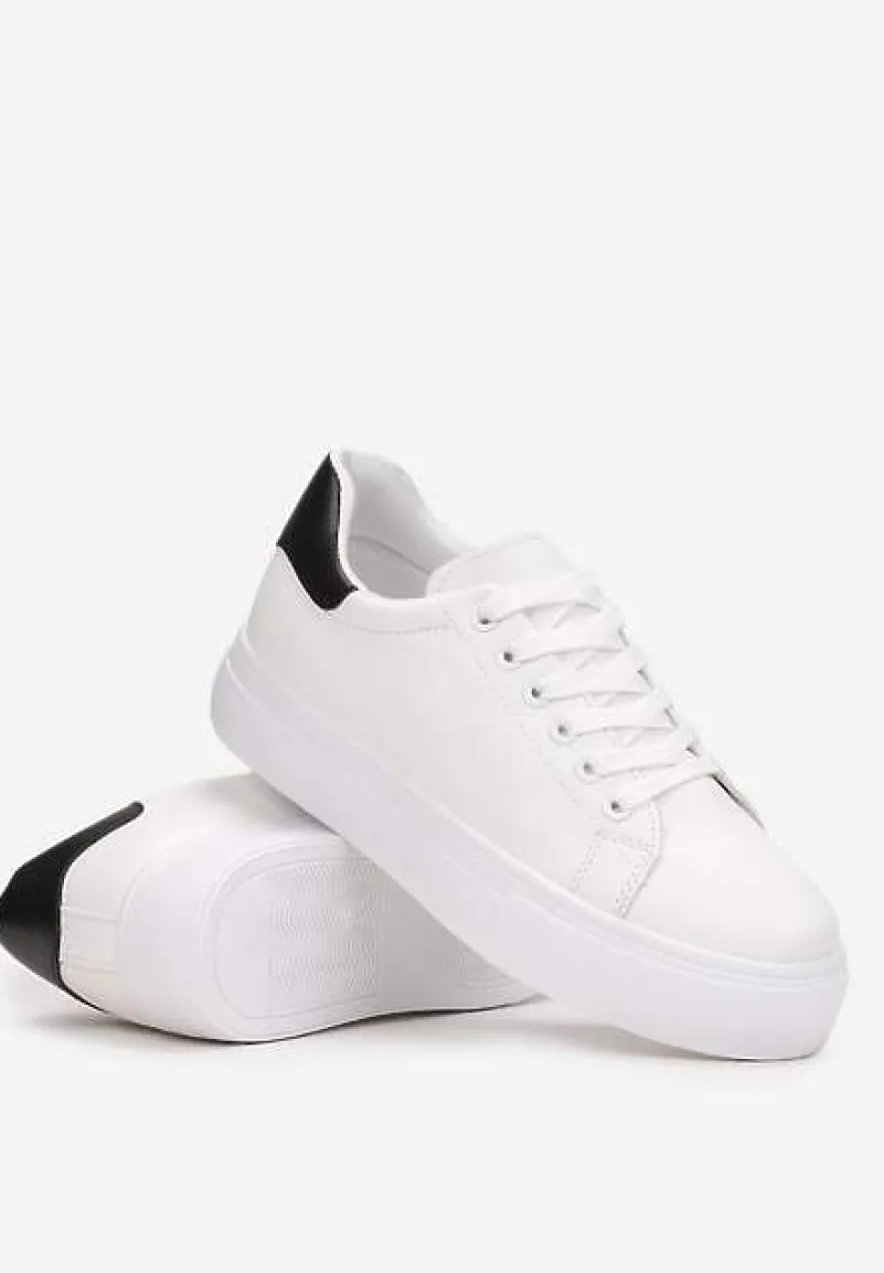 BIało-Czarne Sneakersy Thessomeda