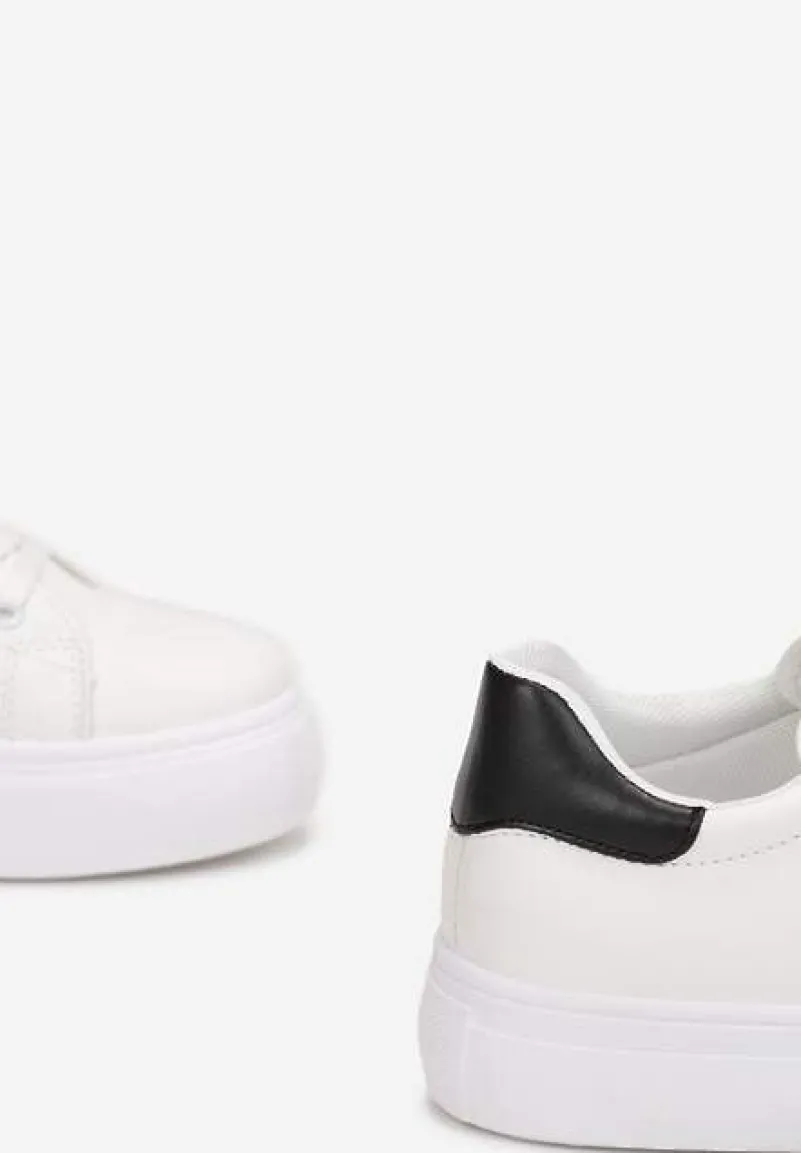 BIało-Czarne Sneakersy Thessomeda