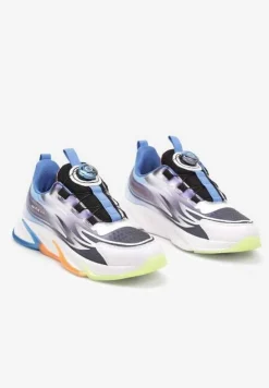 Biało-Niebieskie Buty Sportowe Sneakersy na Płaskiej Podeszwie z Regulowanym Pokrętłem Vimaritta