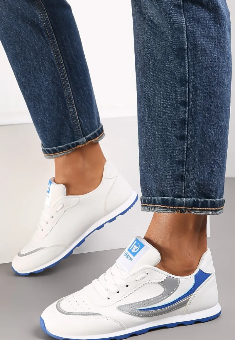 Biało-Niebieskie Buty Sportowe Regines