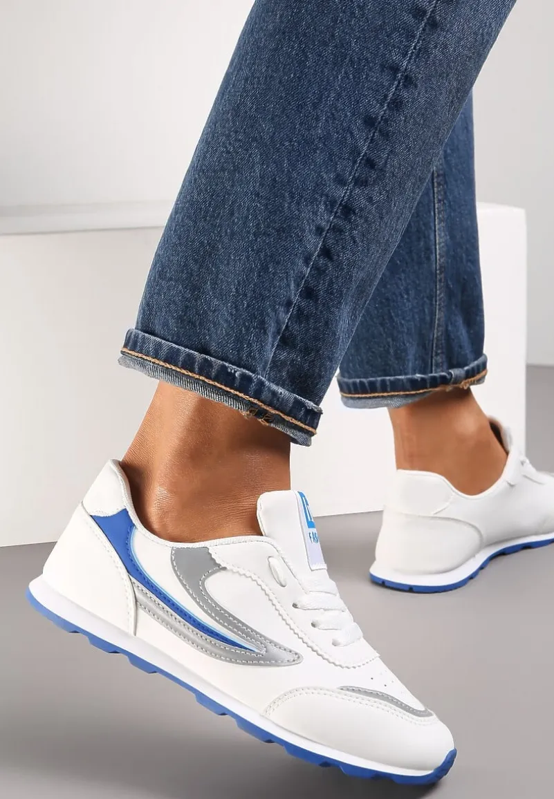 Biało-Niebieskie Buty Sportowe Regines