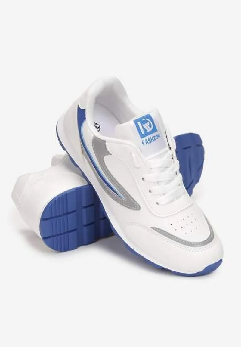 Biało-Niebieskie Buty Sportowe Regines