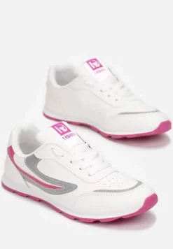 Biało-Różowe Buty Sportowe Regines