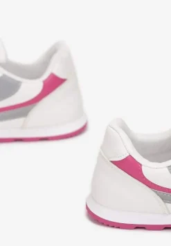 Biało-Różowe Buty Sportowe Regines