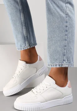 Biało-Różowe Sneakersy Amathanassa