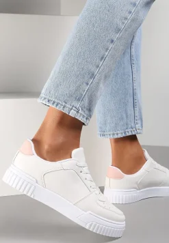 Biało-Różowe Sneakersy Amathanassa
