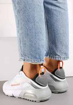 Biało-Szare Sneakersy Azama