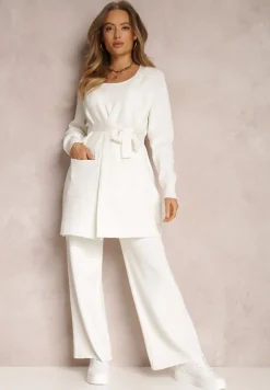 Biały 2-częściowy Komplet z Wiskozy Bonne