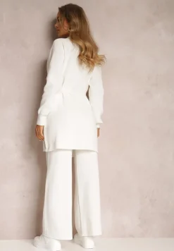 Biały 2-częściowy Komplet z Wiskozy Bonne
