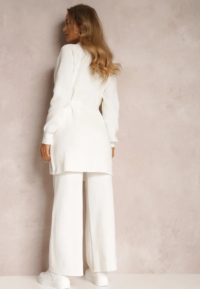 Biały 2-częściowy Komplet z Wiskozy Bonne