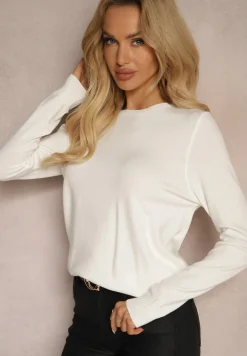 Biały Sweter o Klasycznym Kroju Irilians